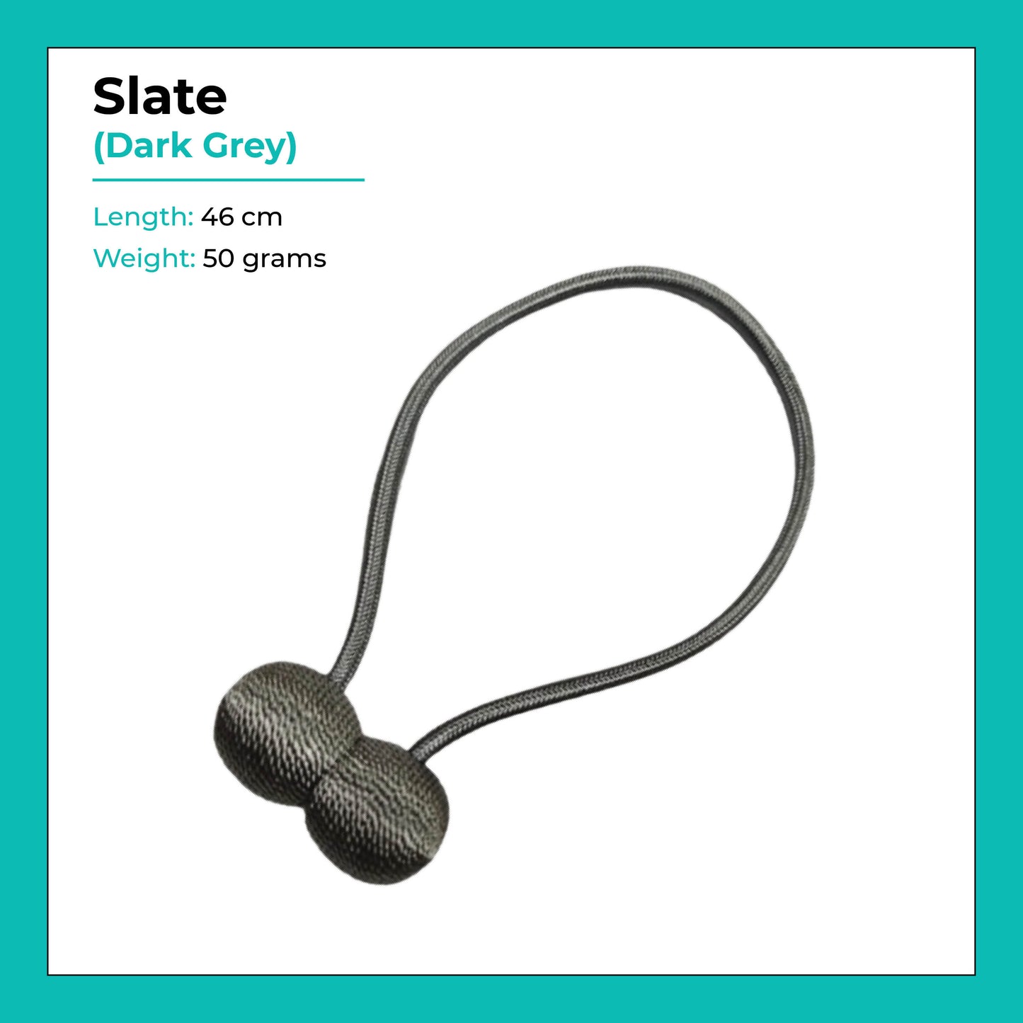 Curtain Tie Backs Magnetic Ball - 2pcs Durable Holdbacks | 7 Colours